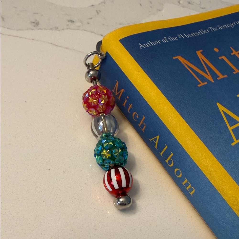 Christmas Beaded Bookmark Charm